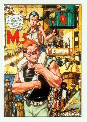 Gaetano Liberatore Postcard: Ranx (´Take Me to the River...´)) (France, 1985)