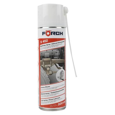 FOERCH S452 Blattfederspray Zahnradschmierstoff 0.5 L Seilfett Ketten Drahtseile
