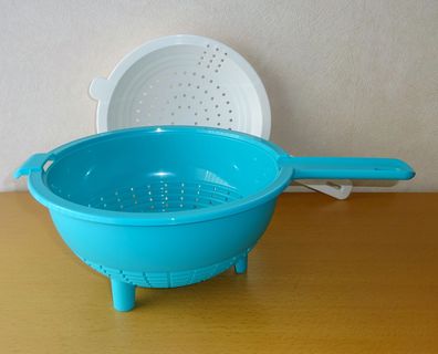 Tupperware® * * Saladin * * Doppelsieb - TÜRKIS