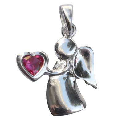Anhänger HERZ ENGEL 1,5 cm Silber 925er Esoterikschmuck Symbolschmuck