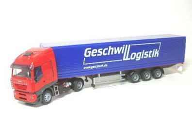 IVECO Stralis Sattelzug-Geschwill Logistik 1:87 Rietze