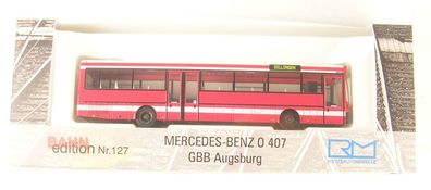 Mercedes-Benz O 407 GBB Augsburg Ziel: Dillingen 1:87 Rietze BAHN Edition Nr.127