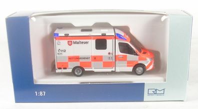 Mercedes-Benz Sprinter Stobel RTW´18 Malteser Marburg 1:87 Rietze