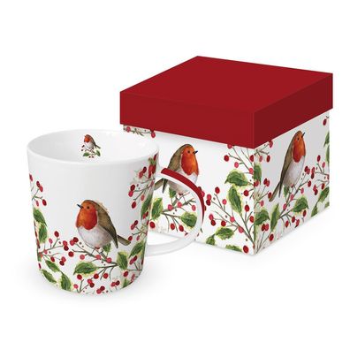 Merry Bird Trend Mug GB, ppd Tasse Winter Weihnachten
