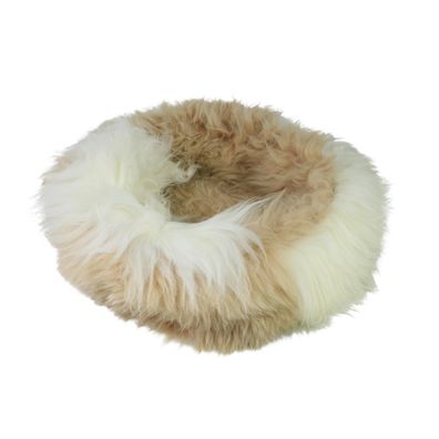 Sheep Dreams Lammfell Hunde/- Katzenbett Ø40cm geflammt – kuschelig & hochwertig