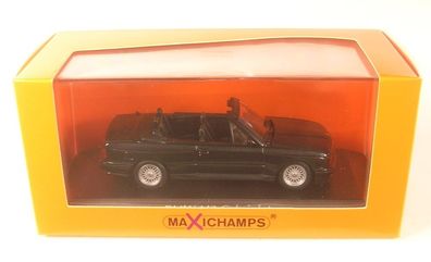 BMW M3 Cabrio (E30) schwarz metallic (1988) 1:43 Maxichamps