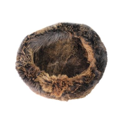 Sheep Dreams Lammfell Hunde/- Katzenbett Ø40cm Braun– kuschelig & hochwertig