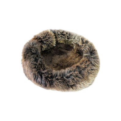 Sheep Dreams Lammfell Hunde/- Katzenbett Ø60cm Braun – kuschelig & hochwertig