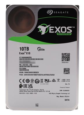 Seagate Exos X X18 10TB SED 24/7 512e 3.5' SATA 6Gb/s ST10000NM020G