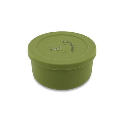 Trixie Baby 96-438 - Silikon-Snackbox - Mr. Dino - Dose mit Deckel - Dinosaurier