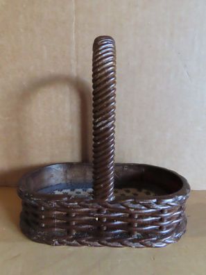 kleiner Korbträger braun Kunststoff mit Deckchen für Pfeffer und Salz Emsa