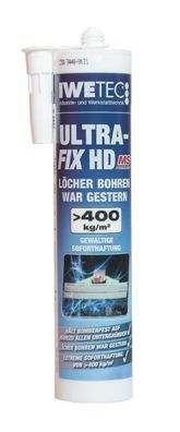 Iwetec Ultra Fix HD Powerkleber 290 ml, 2 versch. Farben - Farbe: weiß
