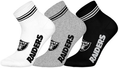 Las Vegas Raiders 3pk Quarter Socks 5600457