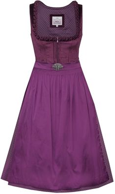 Dirndl Tschirn 70cm Länge brombeer