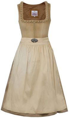 Dirndl Tschirn 70cm Länge lehm