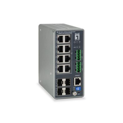 LevelOne Switch 8x GE IGP-1271 4xGSFP 240W 8xPoE