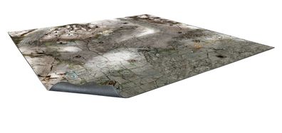 Frosty Crags (with Grid) - Gaming Mat 2x2