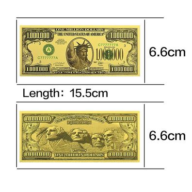 1 Million Souvenier Dollar/vergoldeter USA Liberty/ Schein (DS1109253)