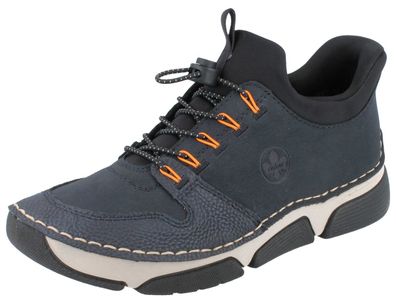 RIEKER Damen 45963-14 Schlupfsneaker Halbschuhe Ready to go blau Kunstleder