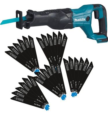 Makita Säbelsäge DJR186 ZK-SET Reciprosäge + 200 Sägeblätter S922BF