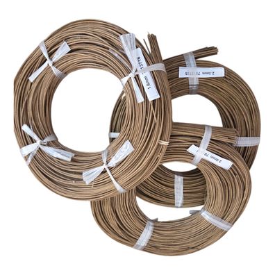 fitalia Peddigrohr geräuchert 3 Größen 1,6mm. 2,0mm, 2,5mm á 250g gerollt,