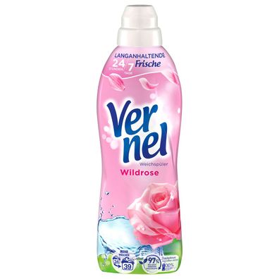 Vernel Wildrose Weichspüler Frische Duft nach Wildrosen 39 WL 853ml