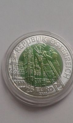 25 euro 2008 Österreich Faszination Licht handgehoben 25€ 2008 Silber Niob