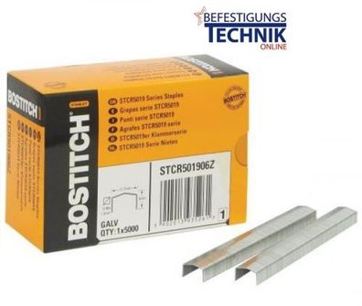 Bostitch STCR501910Z K5019-10mm-VZ Klammern für PC8000 T6 Kit H30-8 PC2K P6C 5M KL-65