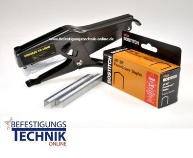 Bostitch P6C-8 Hand Klammerzange Heftzange 06-10mm + STCR5019 10mm KL-65