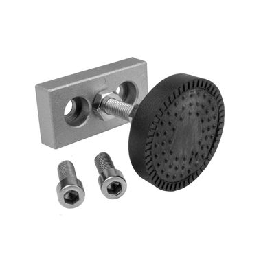 Adapter- & Fußplatte Aluprofil 3060, silbergrau – optional mit Stellfuß