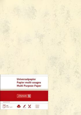 Brunnen Universalpapier A4 Marmor chamois 25 Blatt 105141211