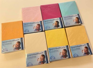 Zöllner Jersey Kinder Spannbetttuch Bettlaken Spannbettlaken 60x120 70x140