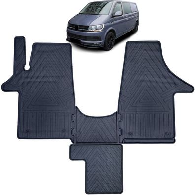 Premium Gummi Fußmatten Set 4-teilig für VW T5 T6 Bus Transporter 2003-2019