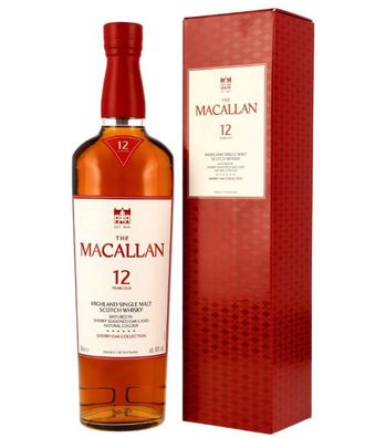 Macallan Sherry Oak 12 Jahre Single Malt Whisky (40 % Vol., 0,7 Liter)