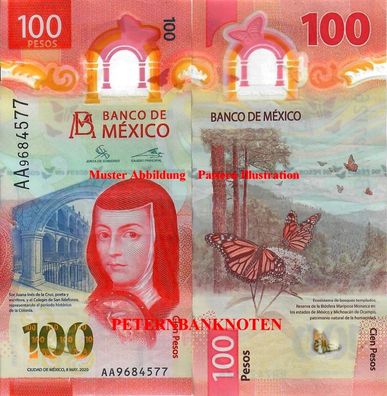 MEXIKO / MEXICO 100 Pesos 2021 Polymer ( VF) P. NEW #6592#