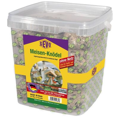GEVO® Meisenknödel im Eimer ohne Netz - 30 Stück