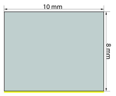 ZKS8x10 (VPE 1x10 m) Zellkautschuk - Streifen 8x10 mm einseitig selbstklebend (als Mo