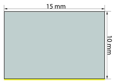 ZKS10x15 (VPE 1x10 m) Zellkautschuk - Streifen 10x15 mm einseitig selbstklebend (als