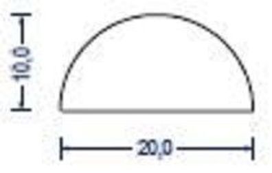 DP26 - 5 Meter - SIL Silikonschaum Halbrundprofil D-Profil 20x10 mm Gummidichtung Tür
