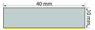 ZKS10x40 (VPE 1x10 m) Zellkautschuk - Streifen 10x40 mm einseitig selbstklebend (als