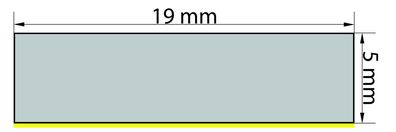 ZKS5x19 (VPE 1x10 m) Zellkautschuk - Streifen 5x19 mm einseitig selbstklebend (als Mo