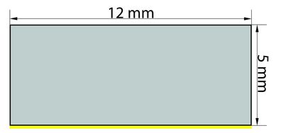 ZKS5x12 (VPE 1x10 m) Zellkautschuk - Streifen 5x12 mm einseitig selbstklebend (als Mo