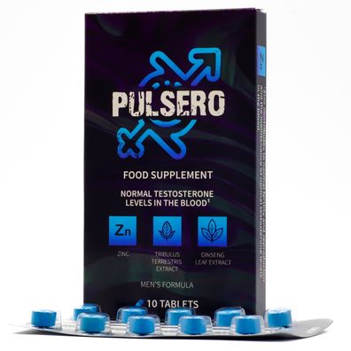 Pulsero - 10 blaue tabletten für männer