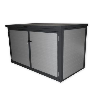 Trend Pool Technikbox Premium | DIY | 185 x 100 x 106 cm | Paneel RAL 9006 Weißalu