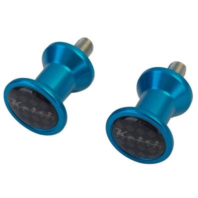 Keiti Alu Bobbins Schwingenschutz Ständeraufnahme Racingadapter Set M8 Blau