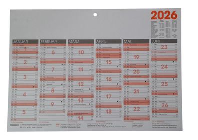 Tafelkalender 2026 Almanach