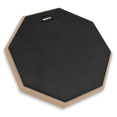 keepdrum Übungspad DP-BK12 Drum Practice Pad schwarz 12 Zoll