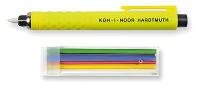 KOH Schneiderkreide Set 1 Fallbleistift + 6 farbige Minen