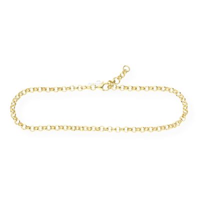 JuwelmaLux Fußkette Erbs 925 Silber goldplattiert JL18-04-0233