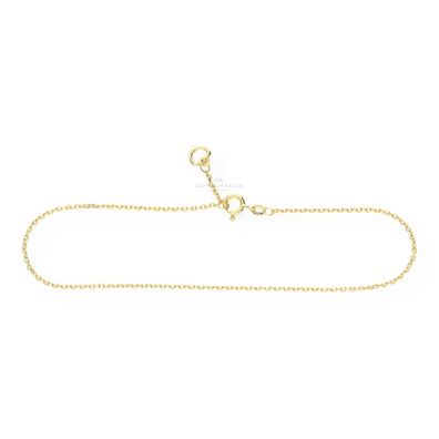 JuwelmaLux Fußkette Anker 925 Silber goldplattiert JL18-04-0226